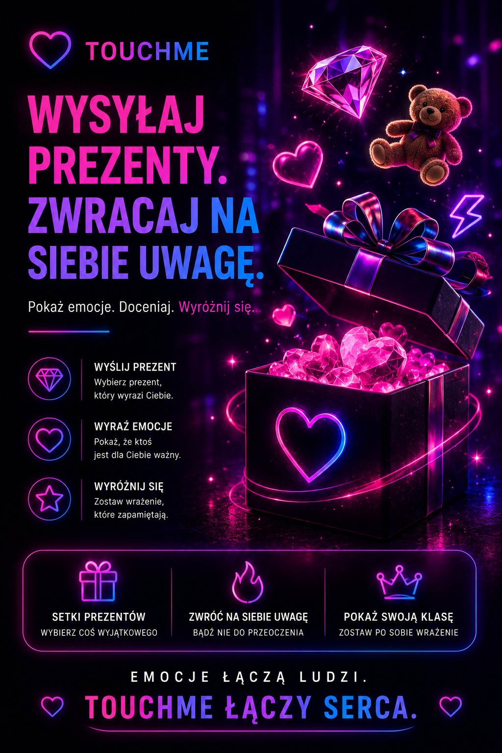 TOUCHME — prezenty i reakcje